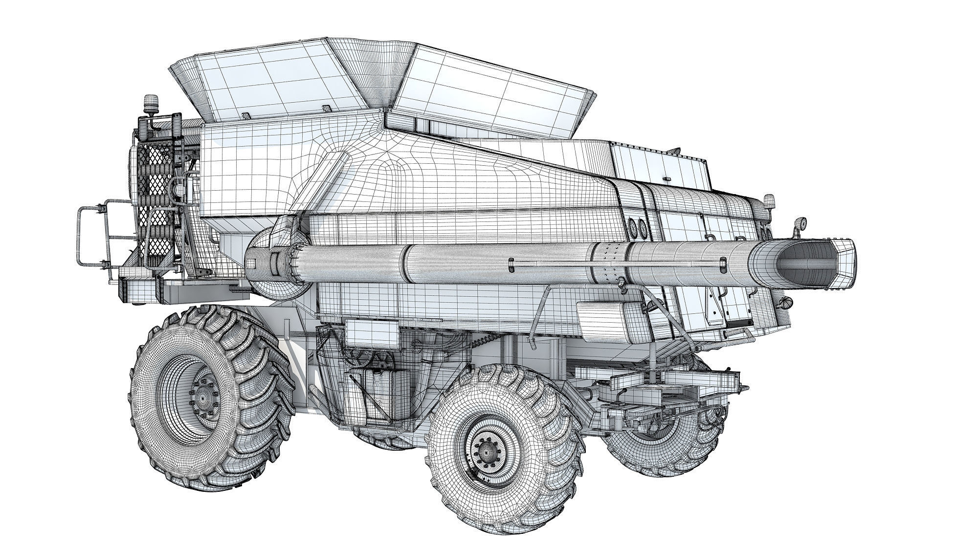 Combine Harvester 3D model_18