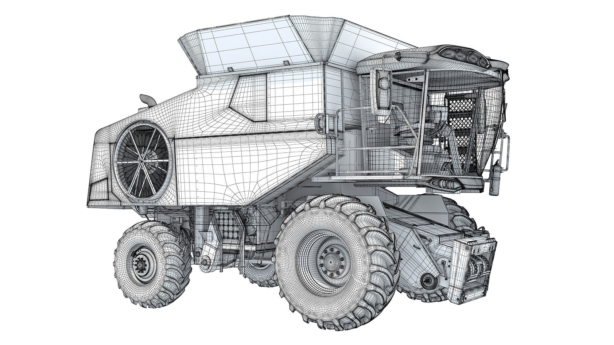 Combine Harvester 3D model_20