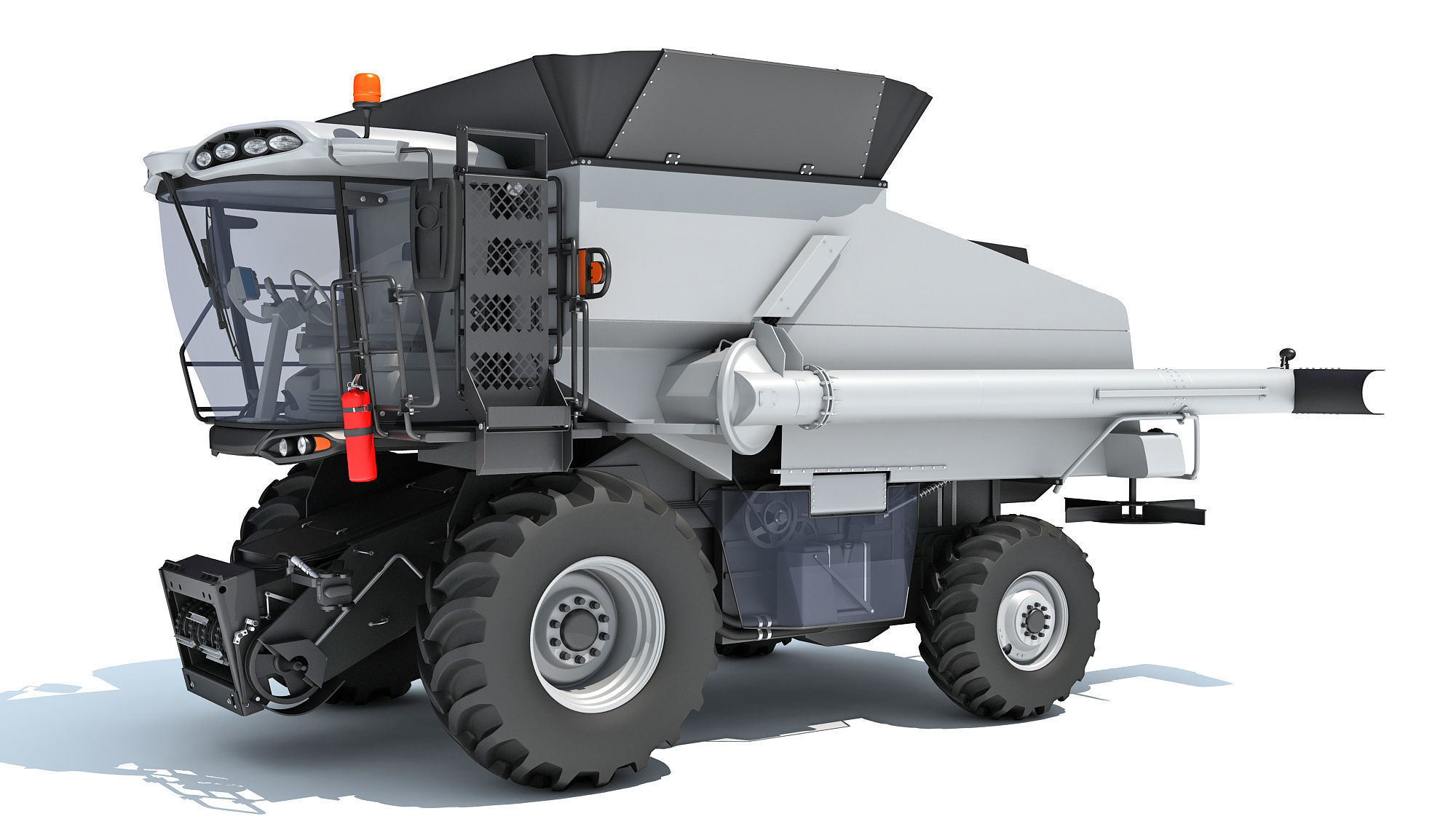 Combine Harvester 3D model_9
