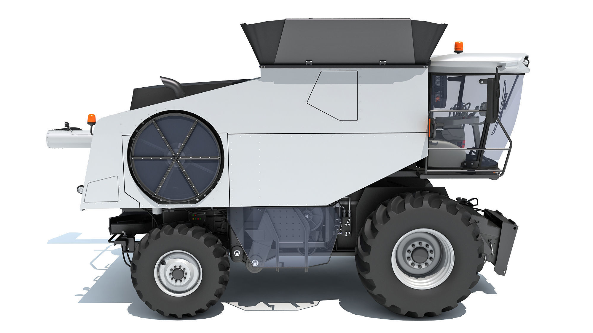 Combine Harvester 3D model_7