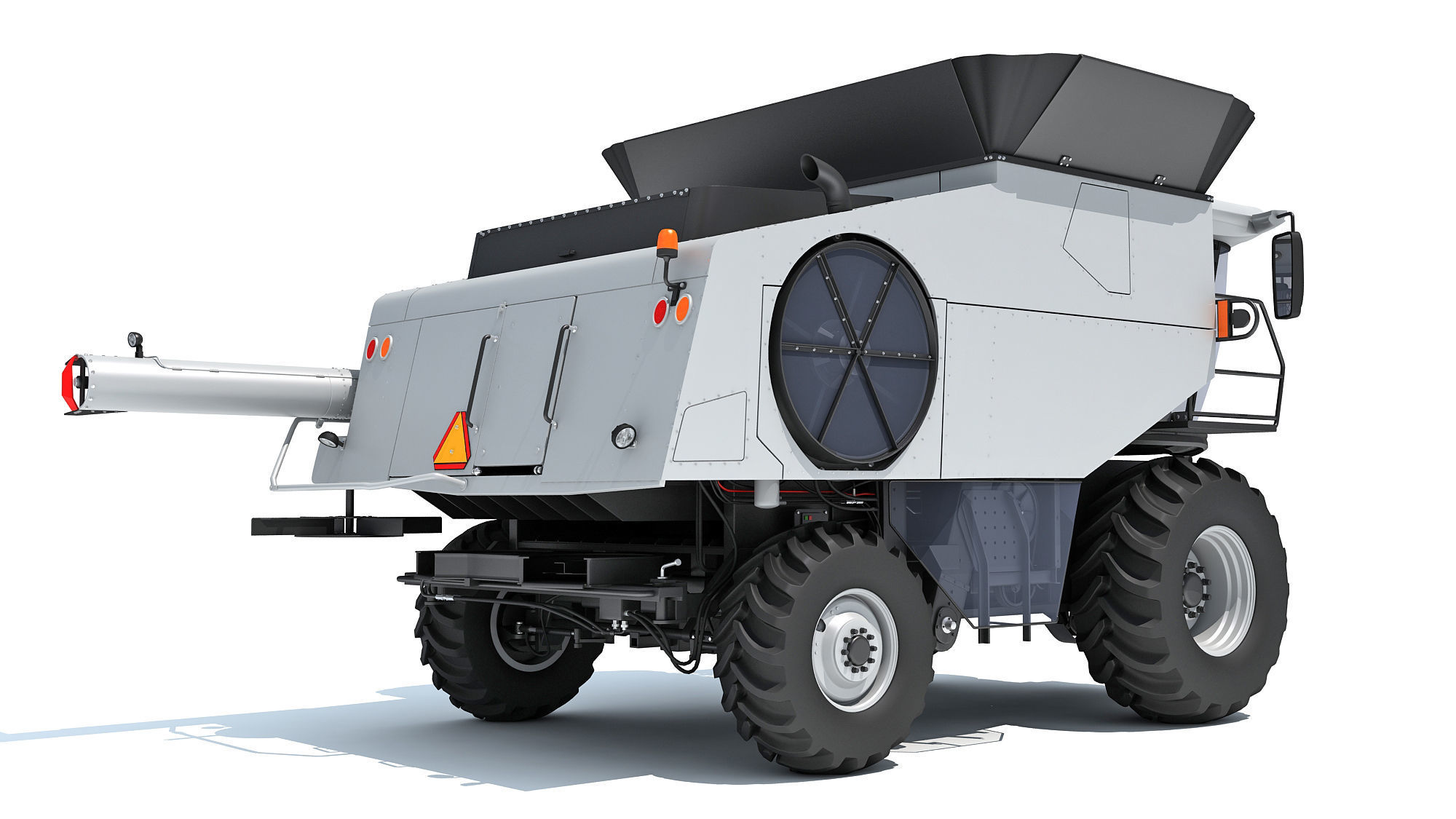 Combine Harvester 3D model_5