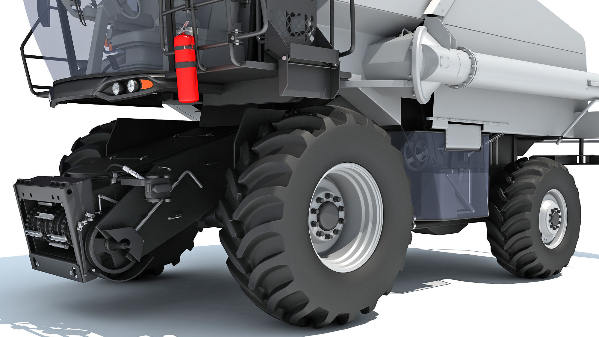 Combine Harvester 3D model_13