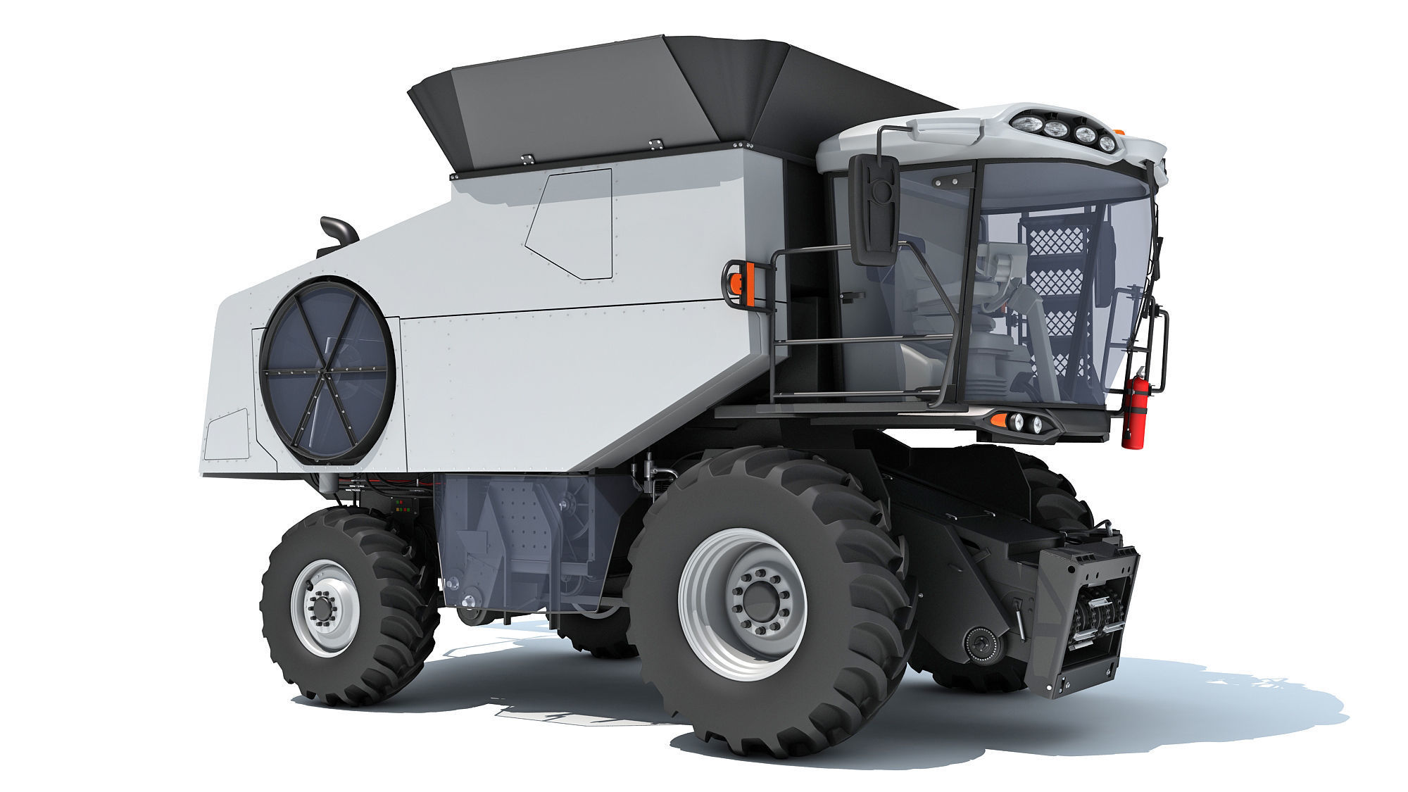 Combine Harvester 3D model_8