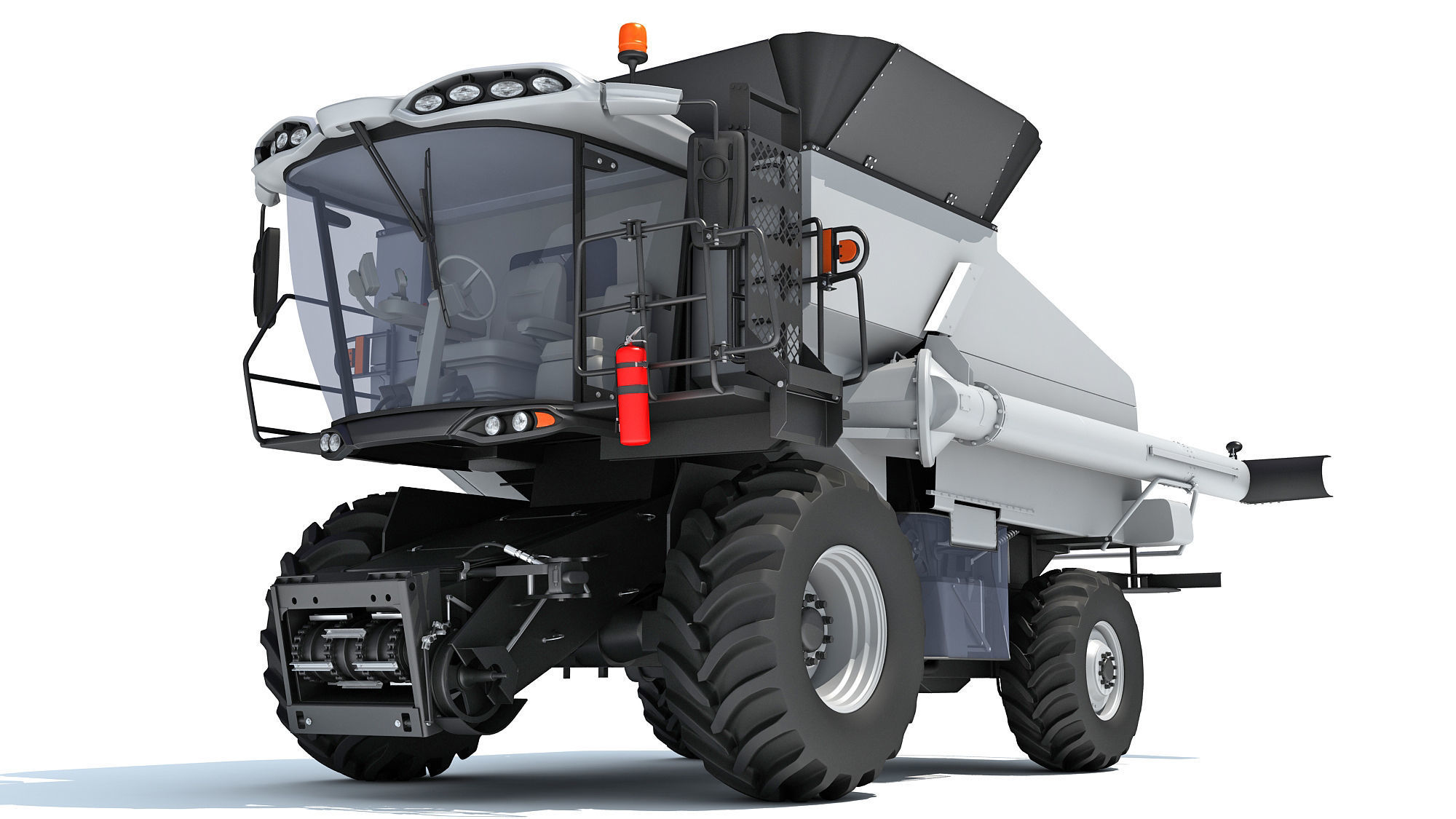 Combine Harvester 3D model_12