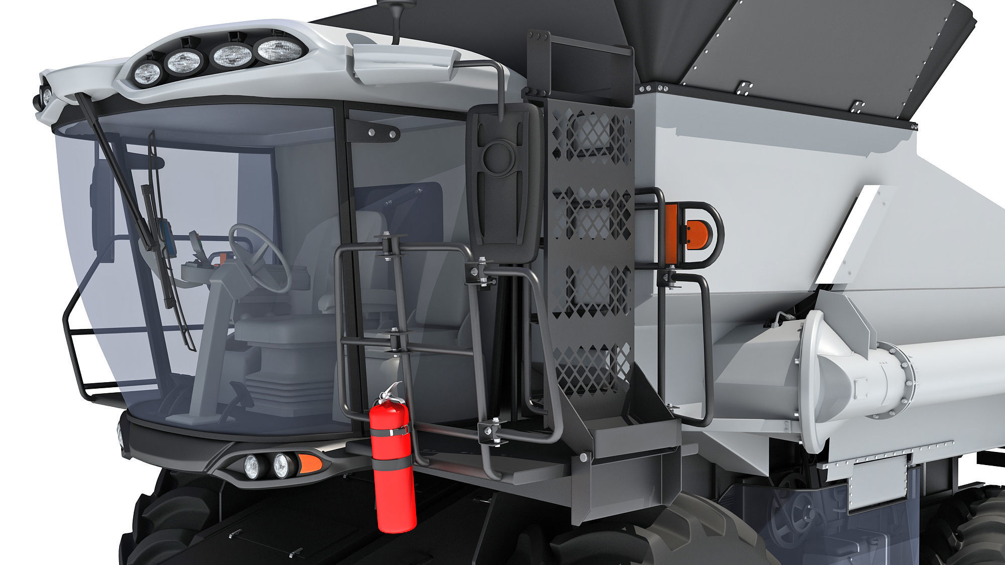 Combine Harvester 3D model_14