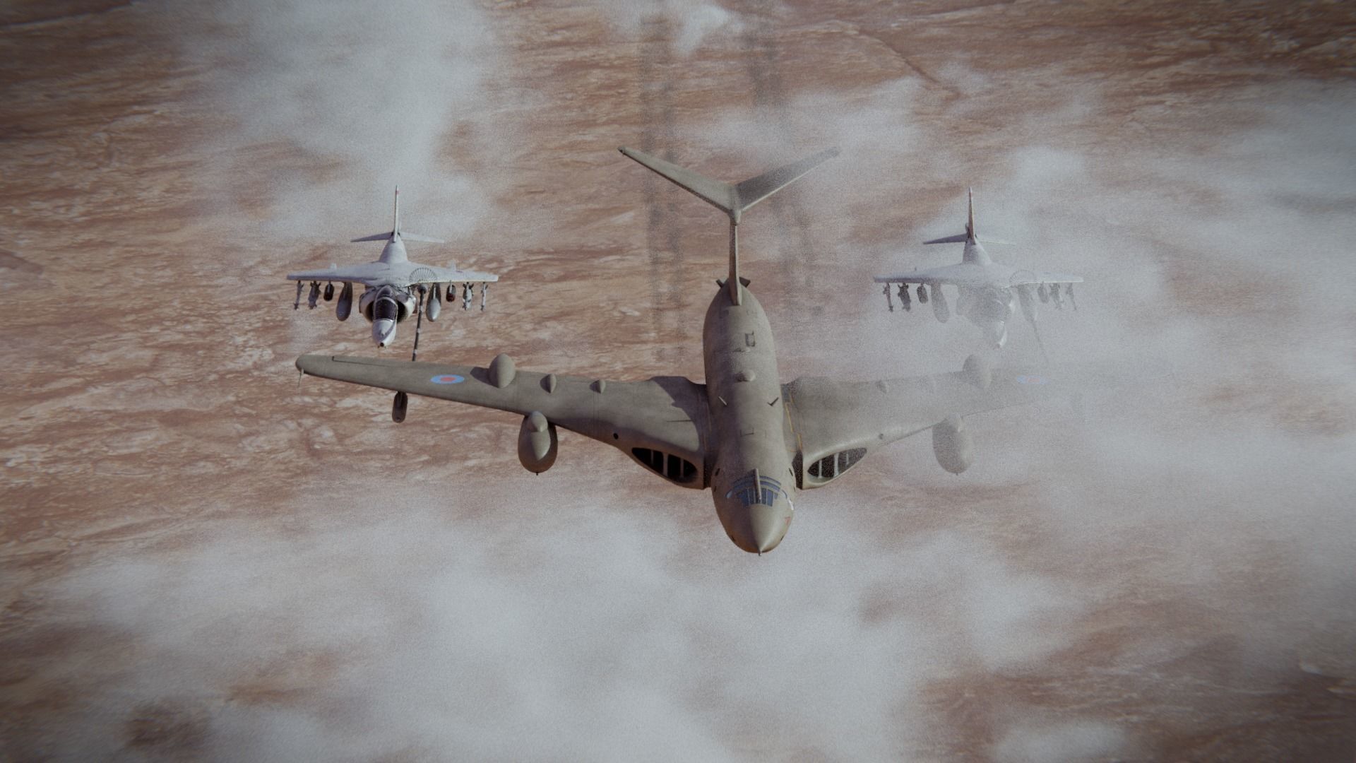 Handley Page Victor K2 tanker 3D model_4