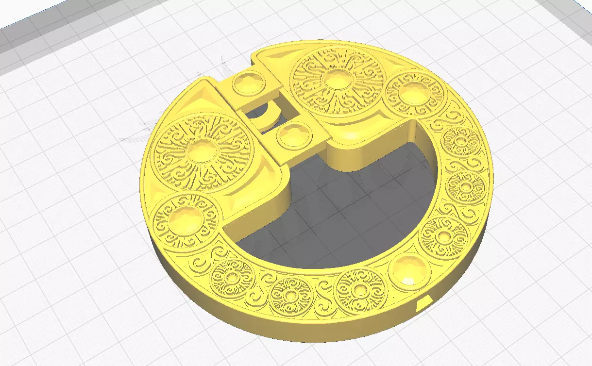 Netflix The Witcher Geralt Renfry Brooch and Pin 3D print model_0