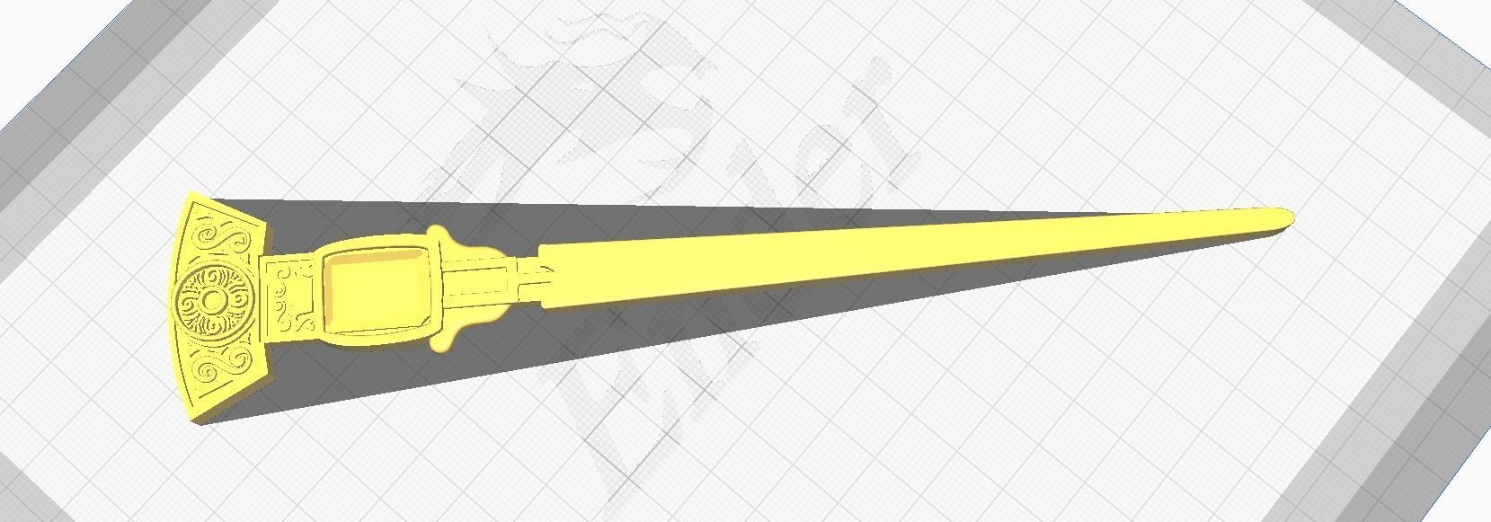 Netflix The Witcher Geralt Renfry Brooch and Pin 3D print model_1