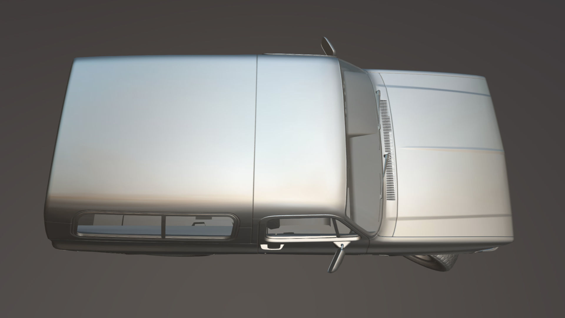 80s offroad car Low-poly 3D model_31