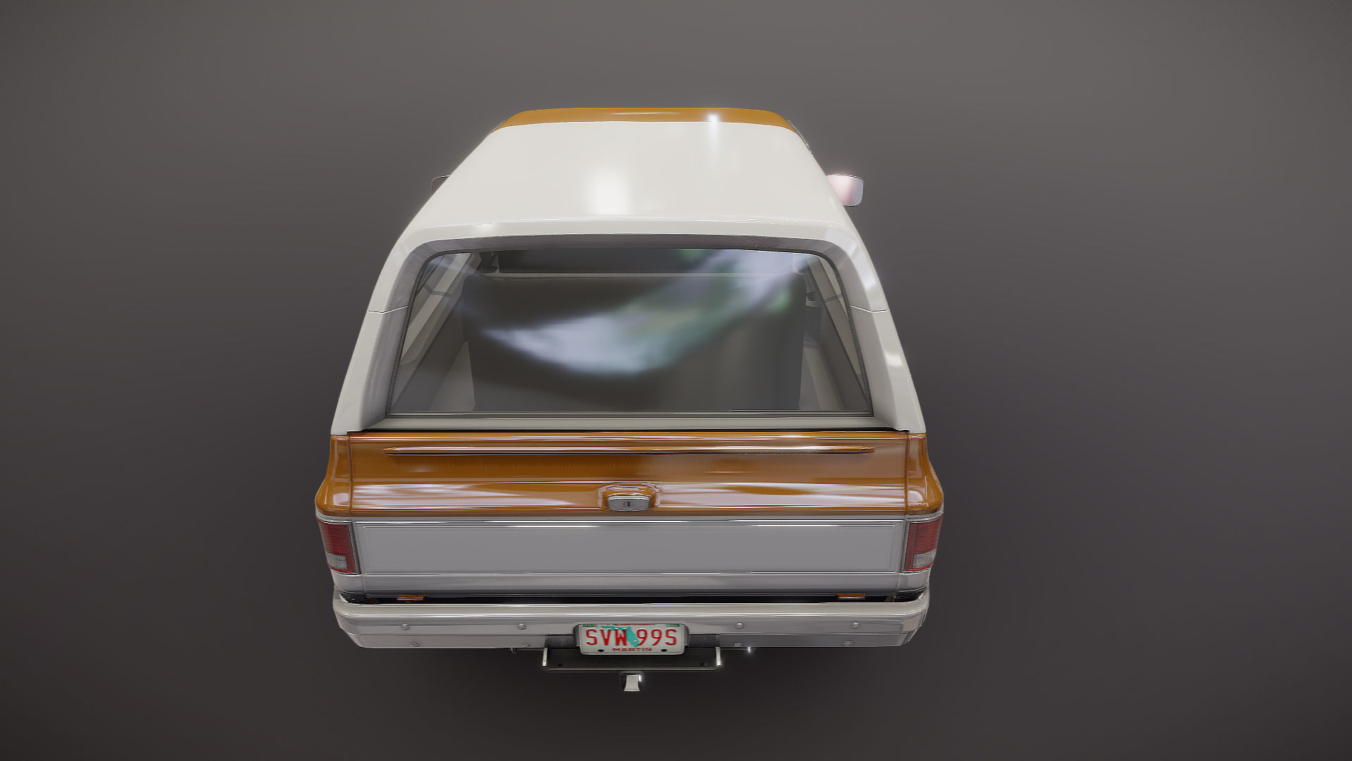 80s offroad car Low-poly 3D model_21
