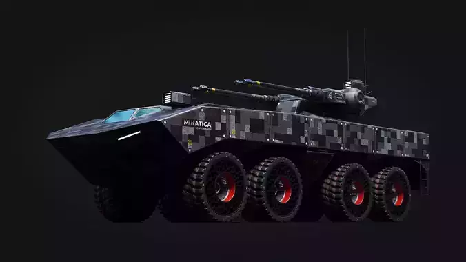 Tank Model Military Si-Fi Dual Source Files Attached 4K Textures