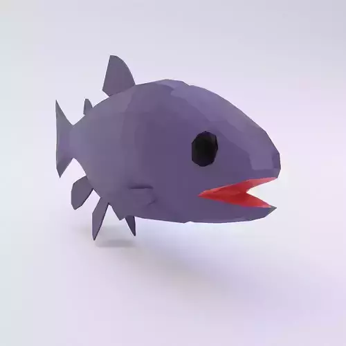 Rainbow trout fish 3d model 