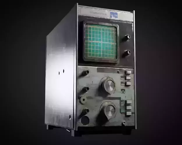 The soviet oscilloscope c1-94 3D model