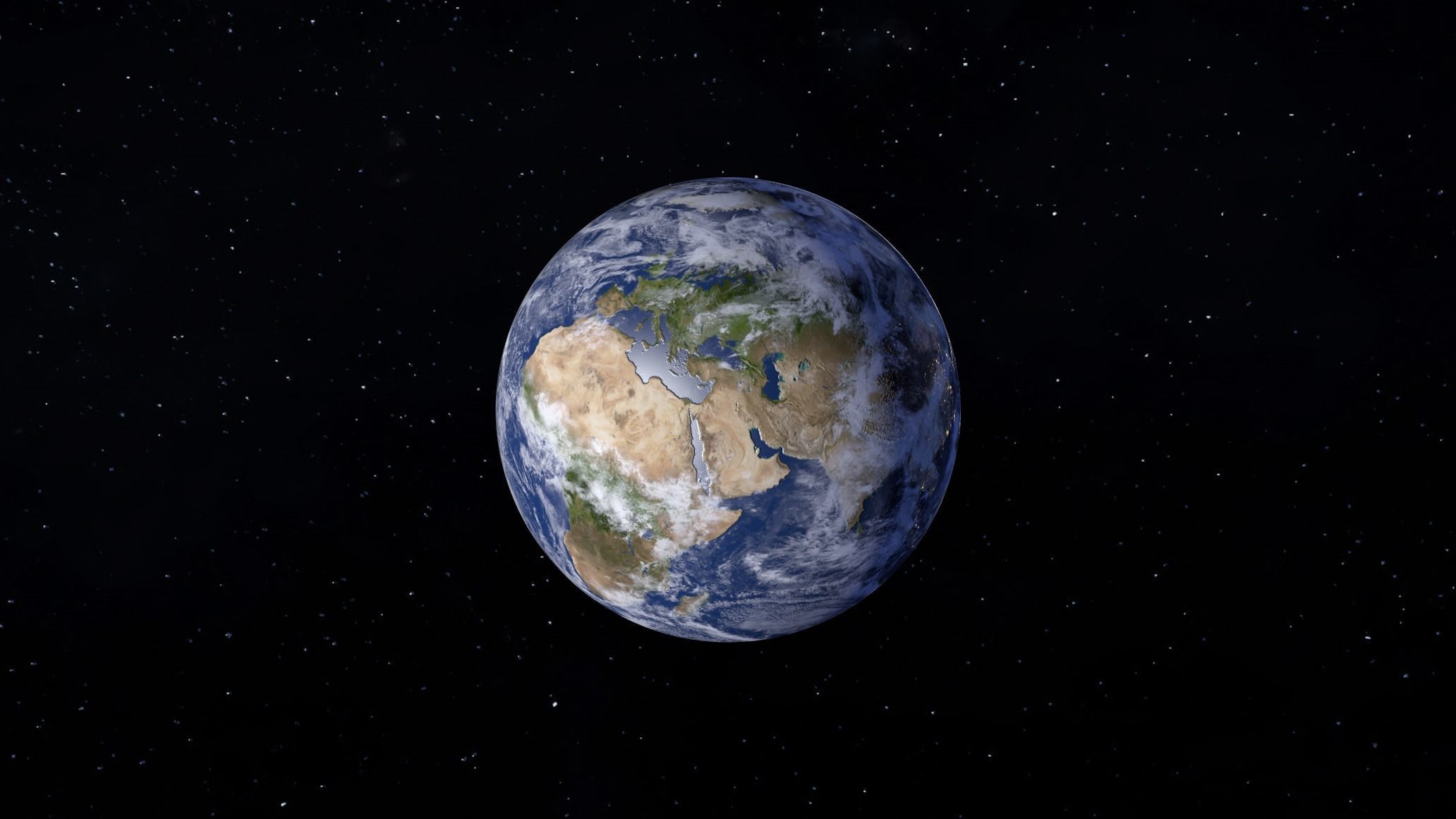 Realistic Solar System Model built to scale 3D model_1