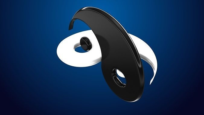 Yin Yang Symbol 3D model