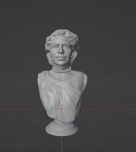 Queen Elizabeth 3D print model