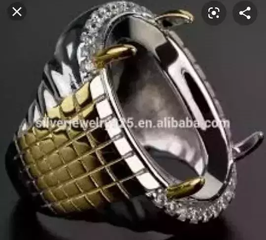 Garnet ring for man 3D print model