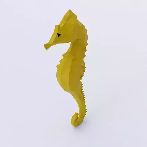 Sea horse 3d model 