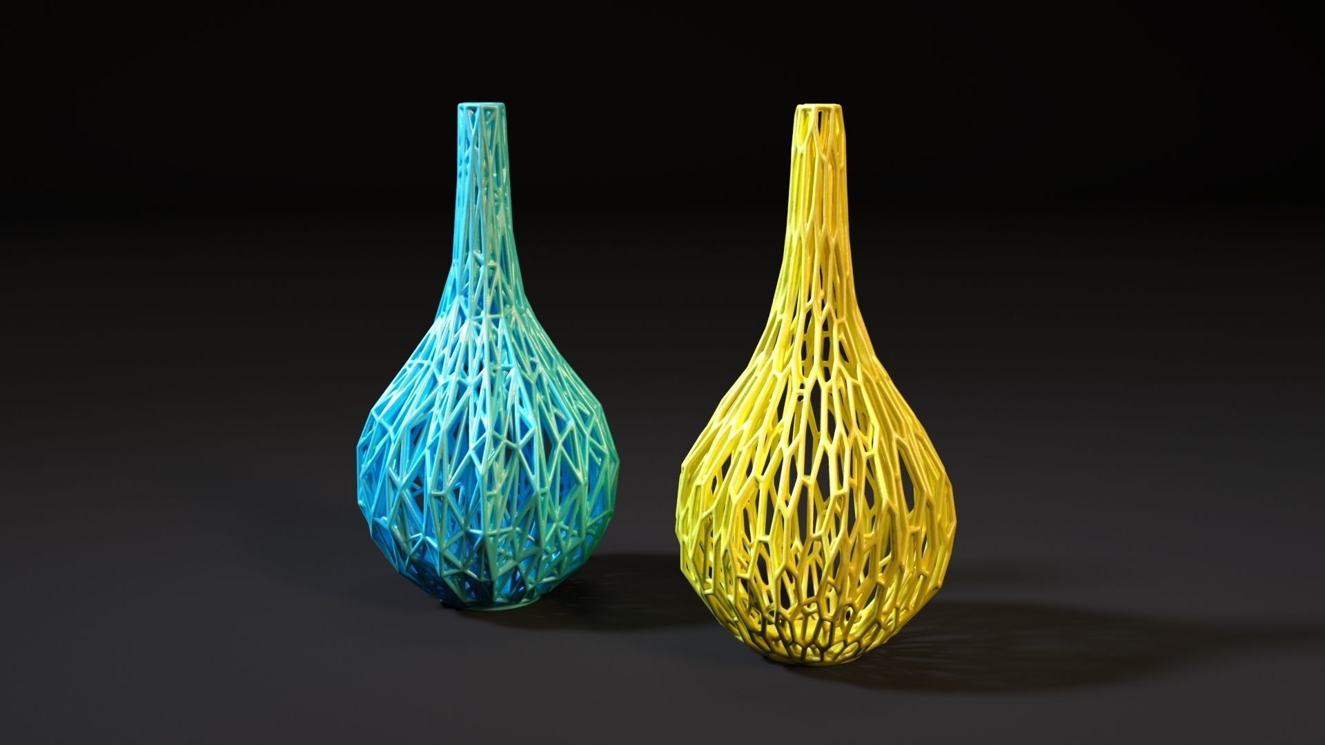 Set of decorative vases 3D print model_27