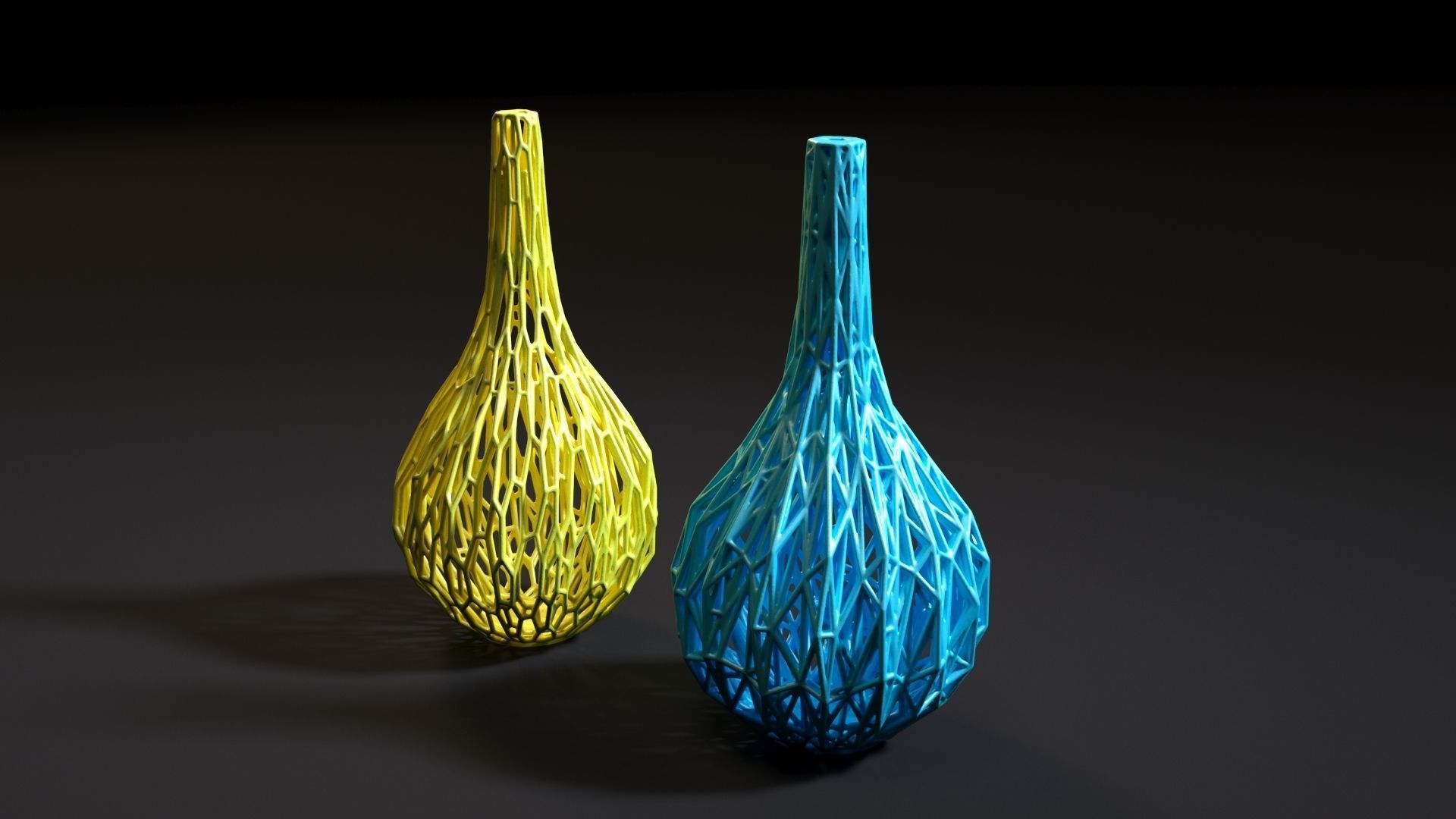 Set of decorative vases 3D print model_31
