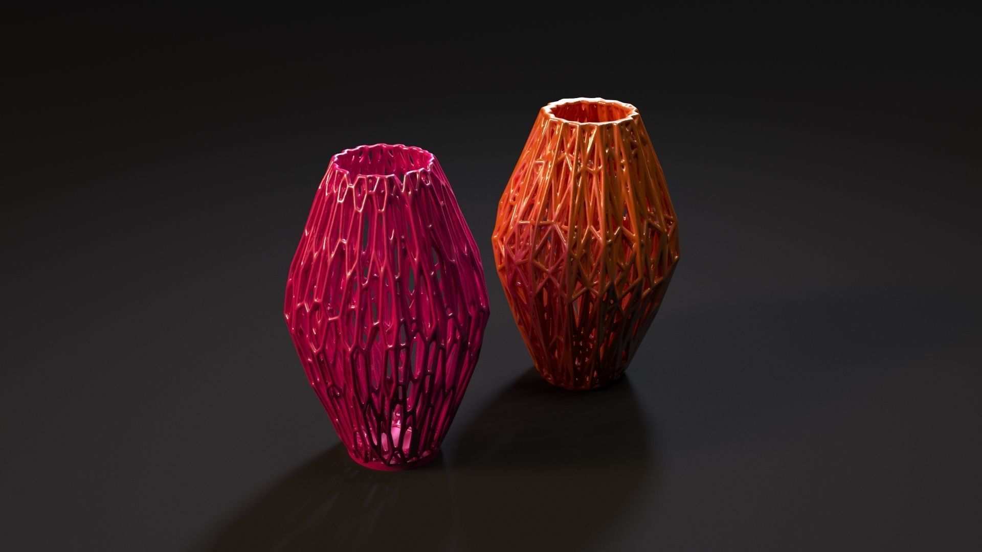 Set of decorative vases 3D print model_39
