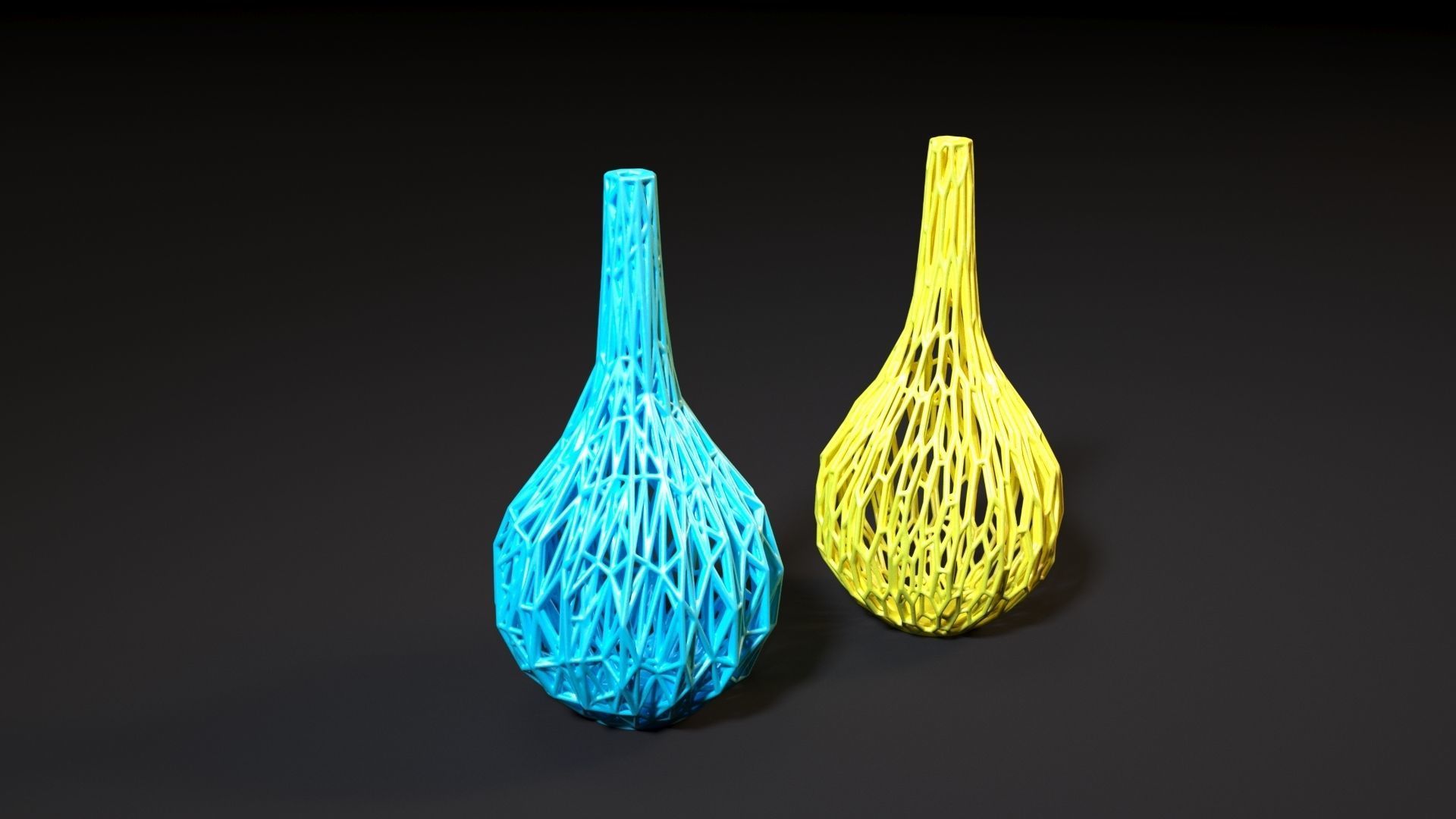 Set of decorative vases 3D print model_33