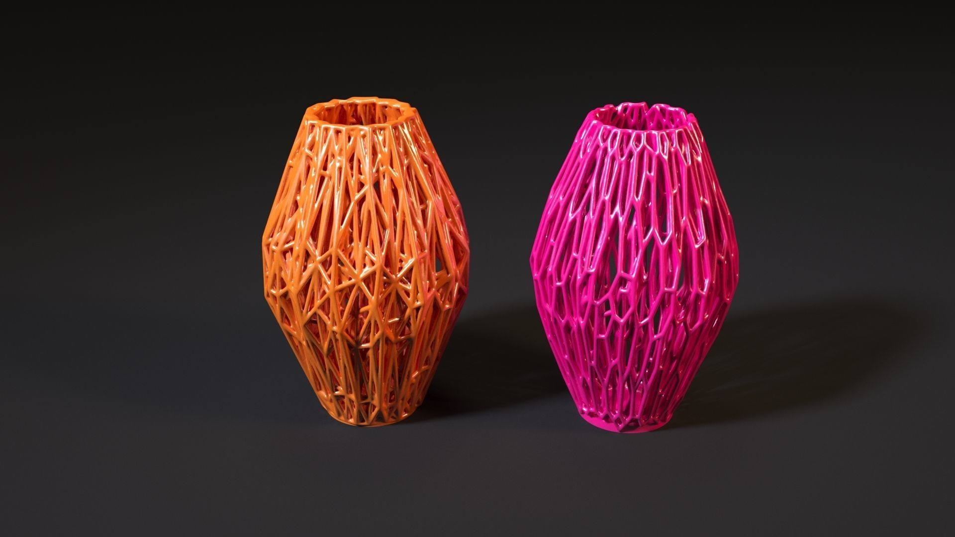 Set of decorative vases 3D print model_44