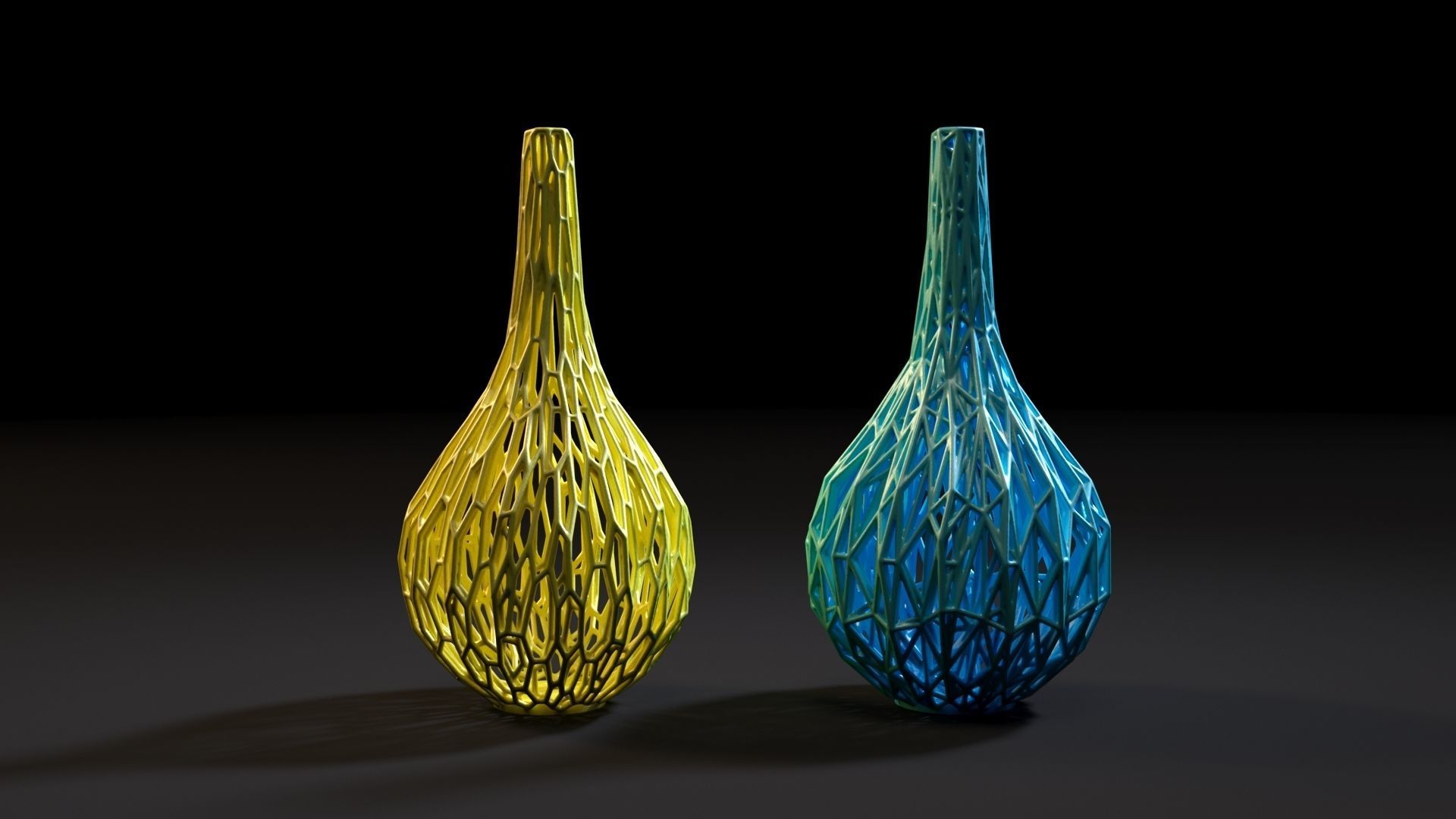 Set of decorative vases 3D print model_30