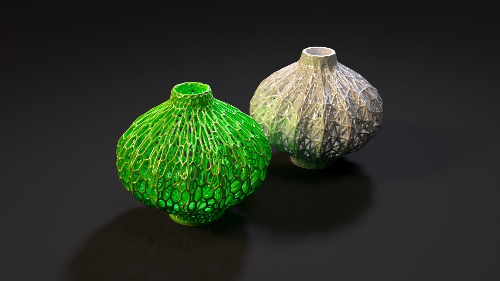 Set of decorative vases 3D print model_19