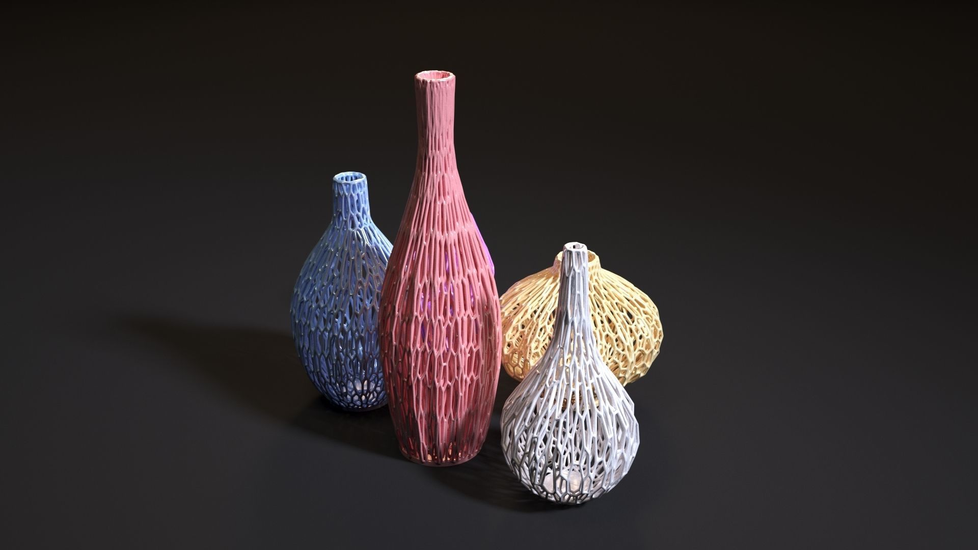 Set of decorative vases 3D print model_5