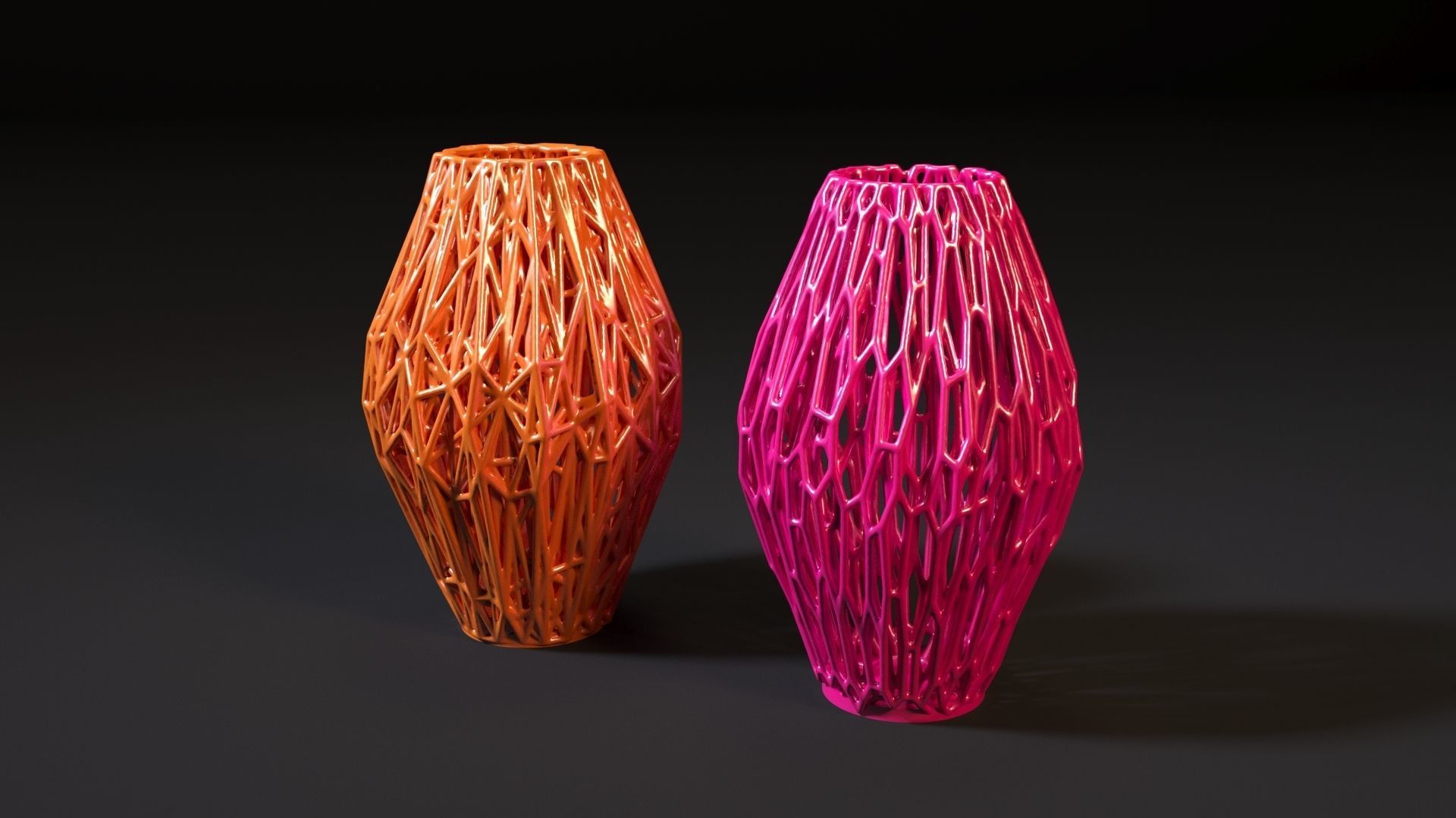 Set of decorative vases 3D print model_37