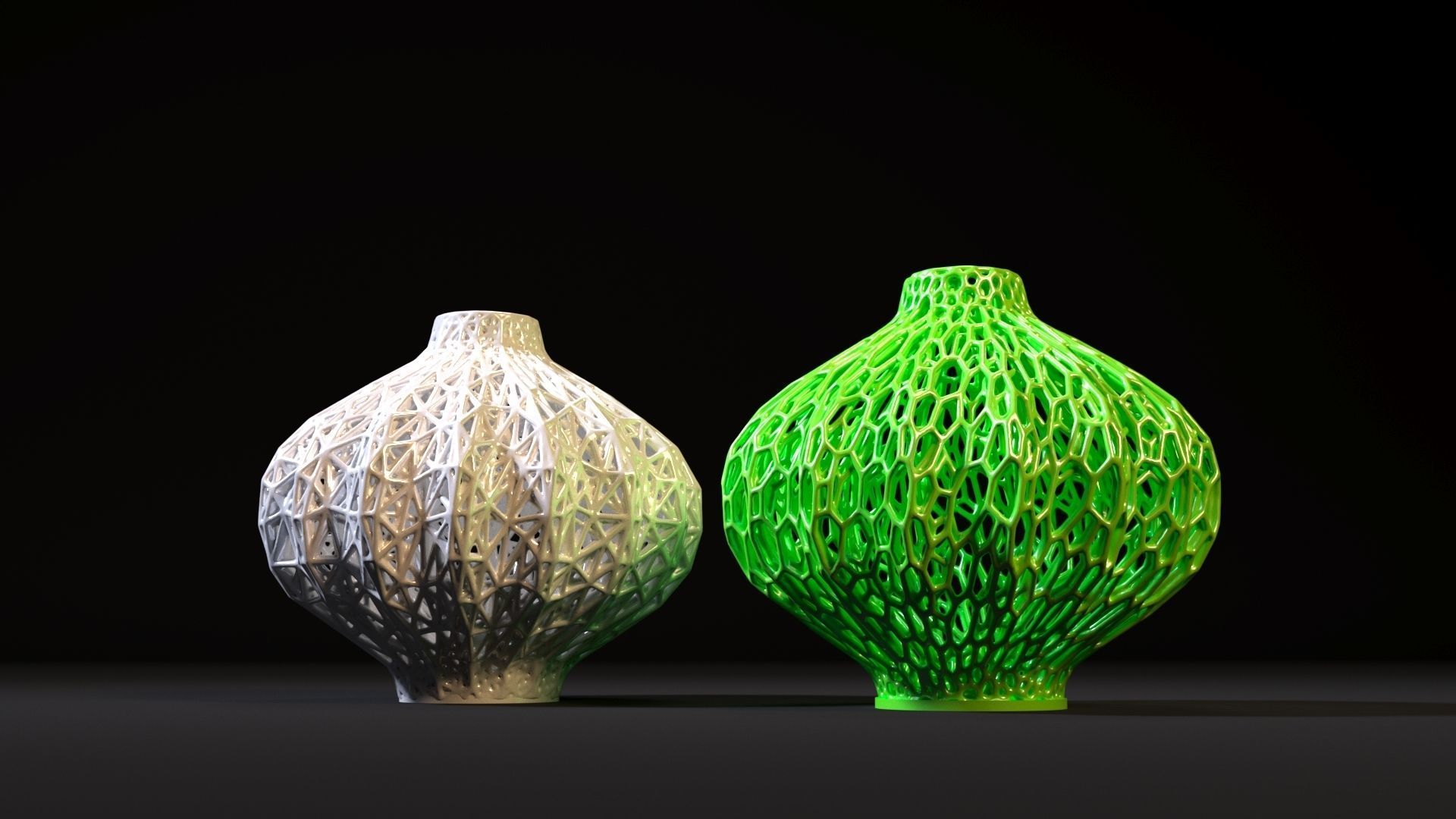 Set of decorative vases 3D print model_26