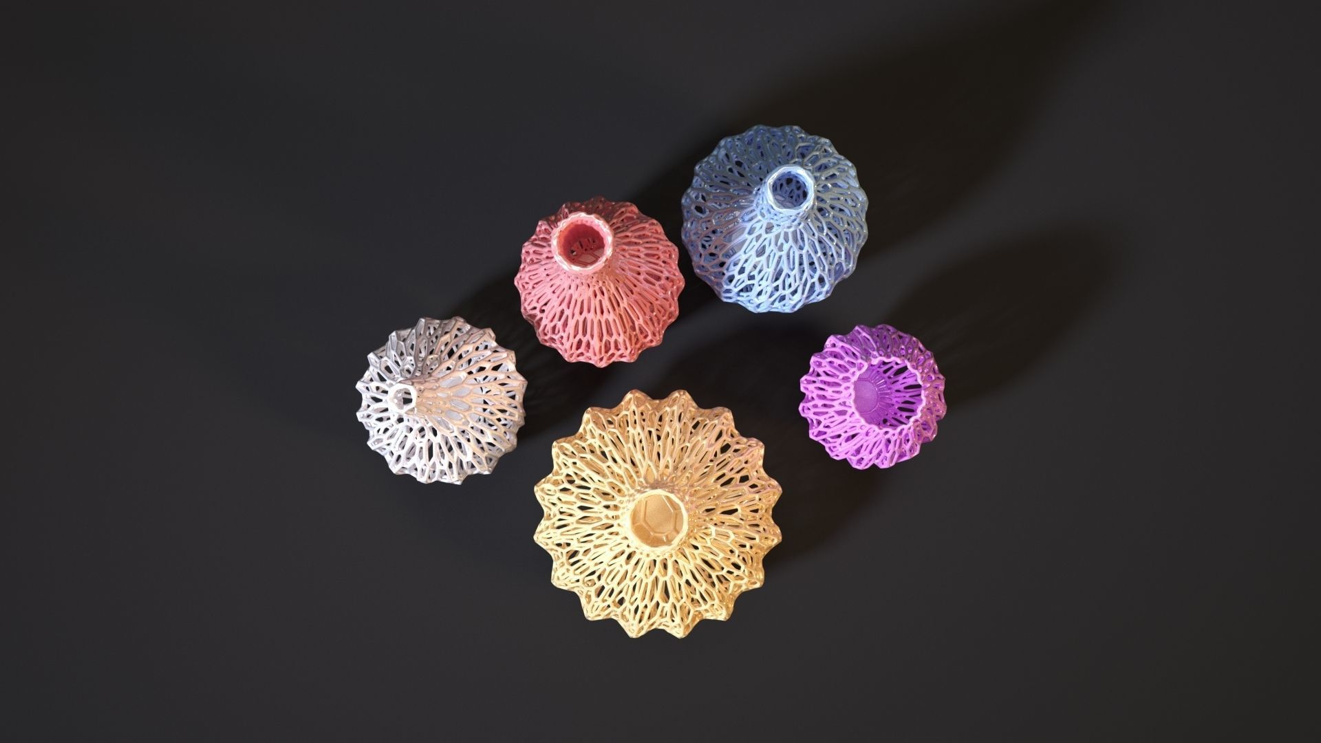 Set of decorative vases 3D print model_8