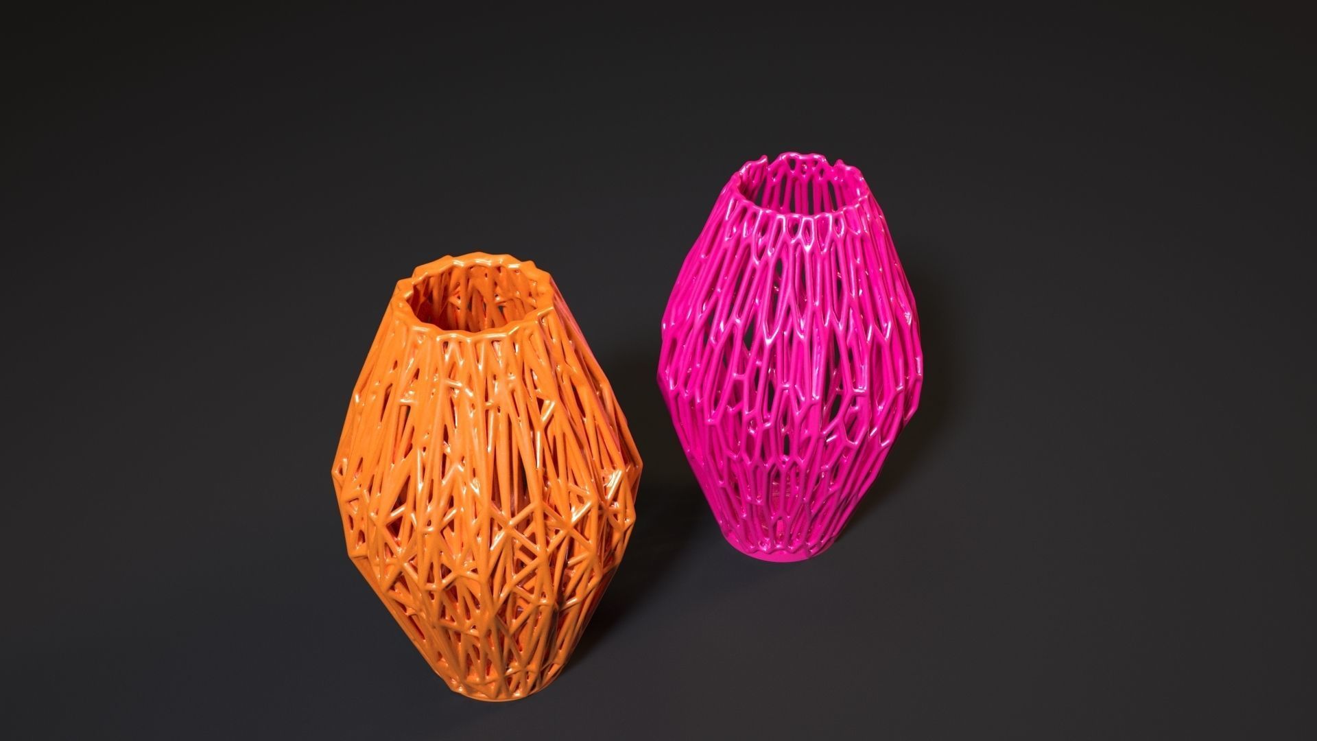 Set of decorative vases 3D print model_43