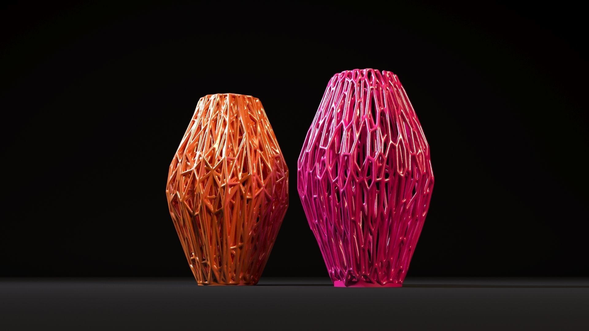 Set of decorative vases 3D print model_46