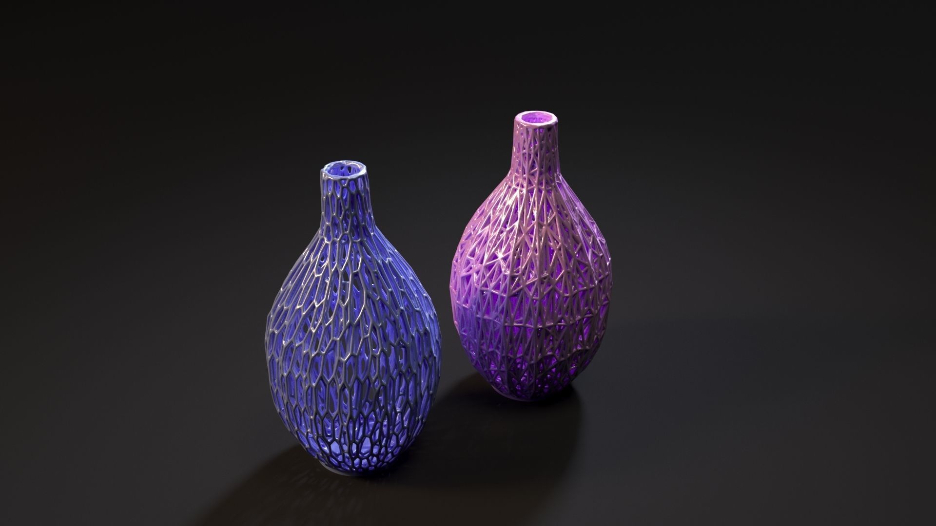Set of decorative vases 3D print model_49