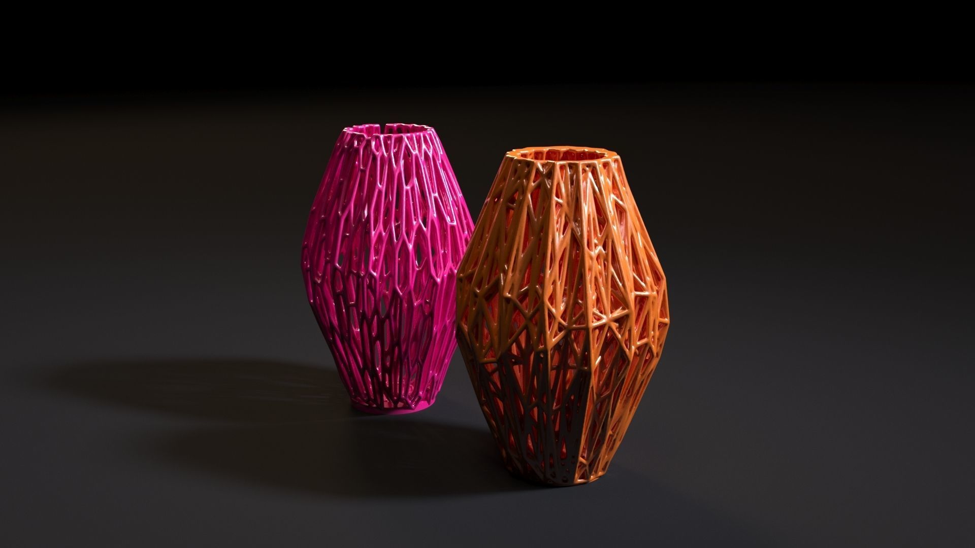 Set of decorative vases 3D print model_41