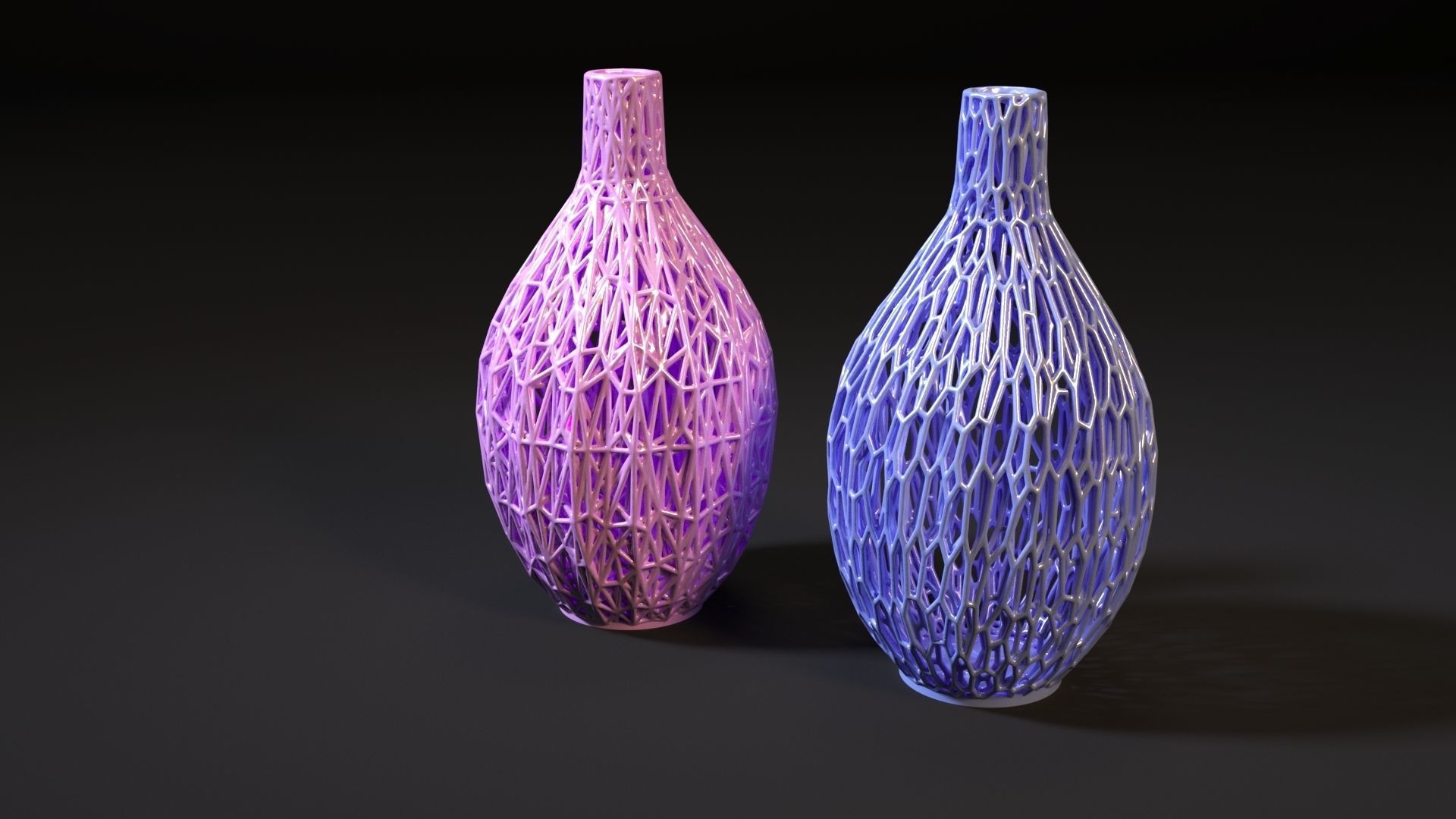 Set of decorative vases 3D print model_47
