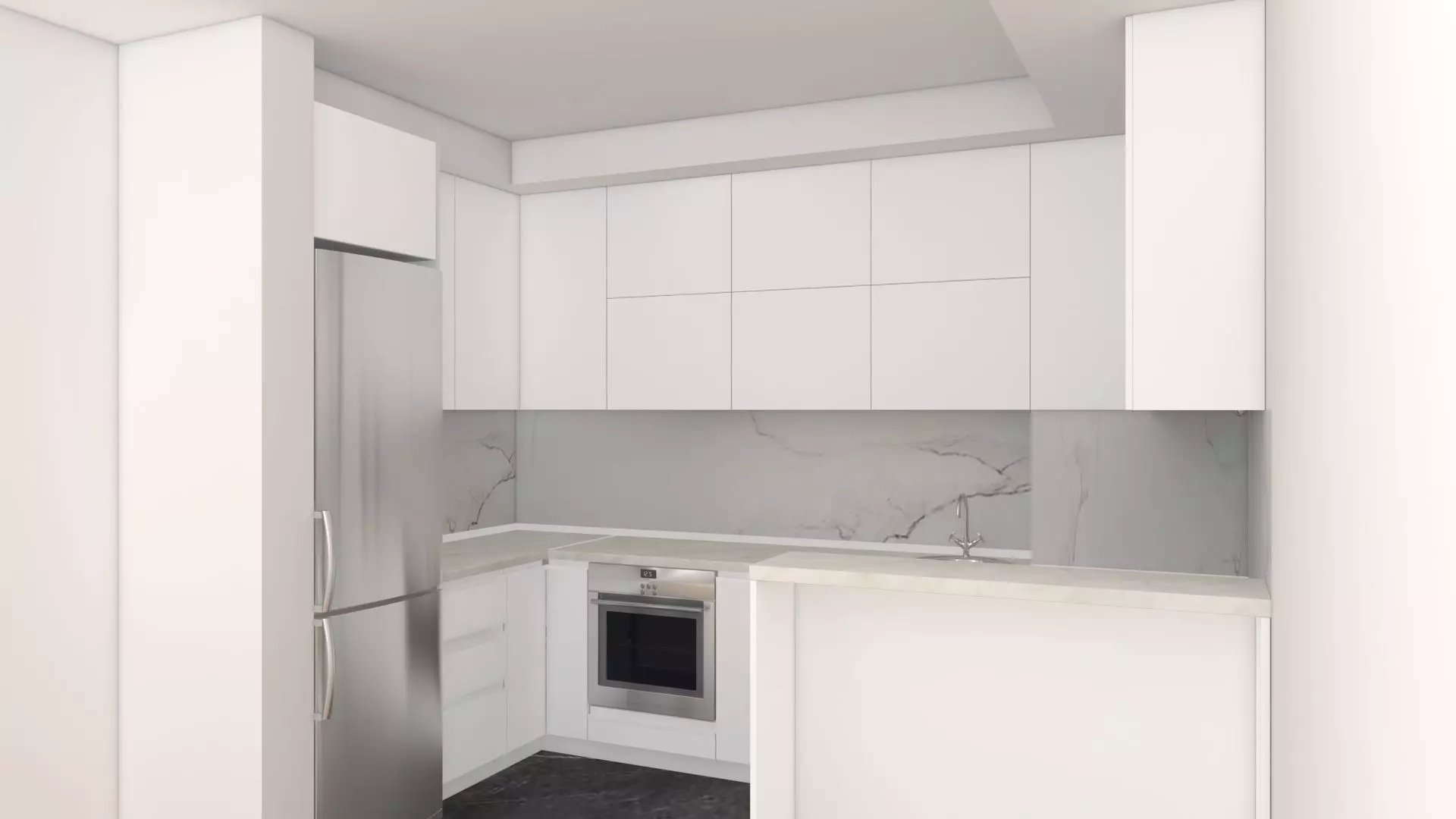 Modern Kitchen  2 3D model_0