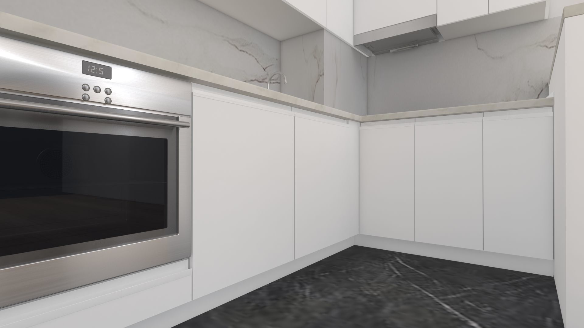Modern Kitchen  2 3D model_2
