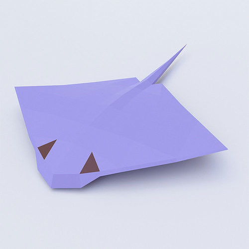 Stingray fish low poly 3d model  Free low-poly 3D model