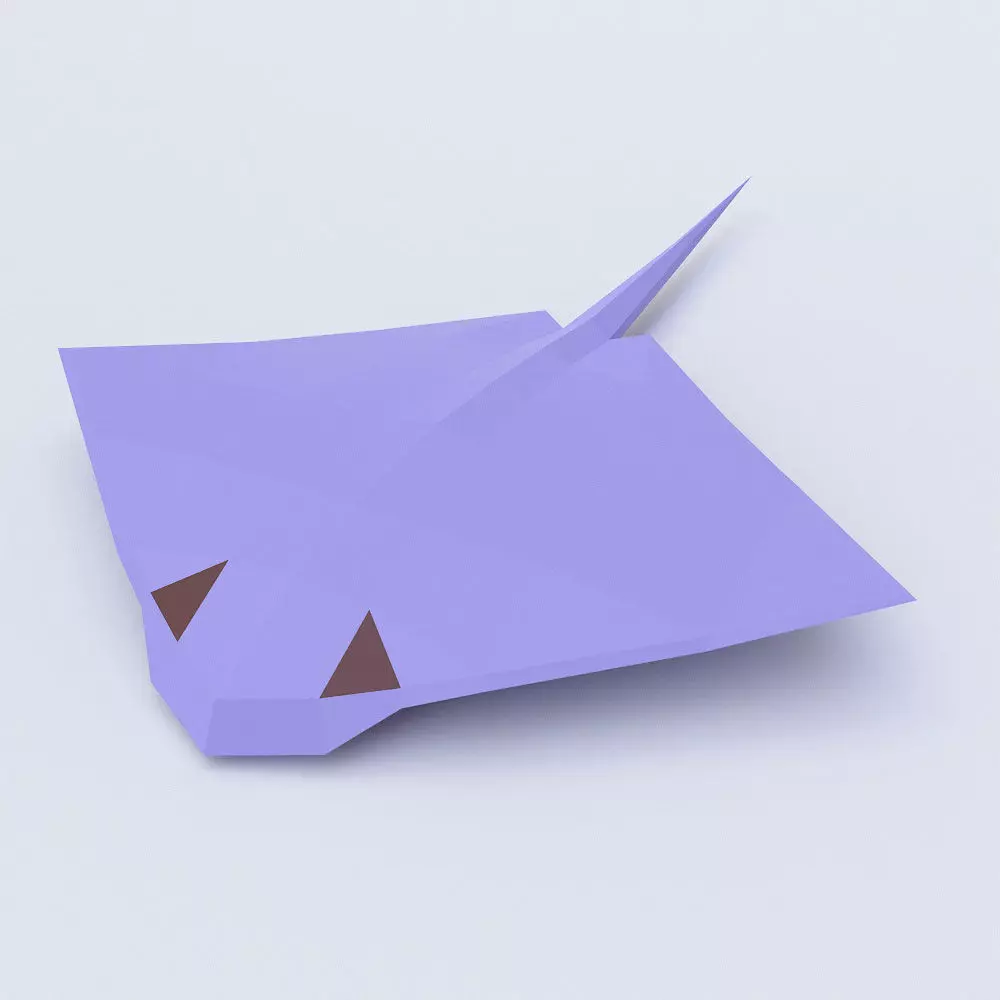 Stingray fish low poly 3d model Free low-poly 3D model