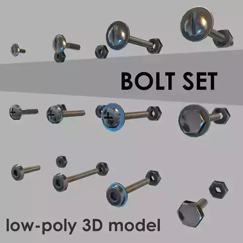 Bolt SET different bolts and screws
