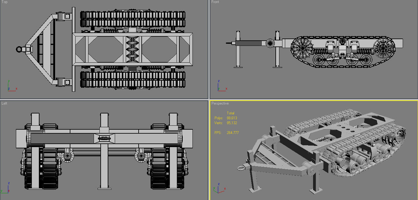 Trailer Track-clay version 3D model_10