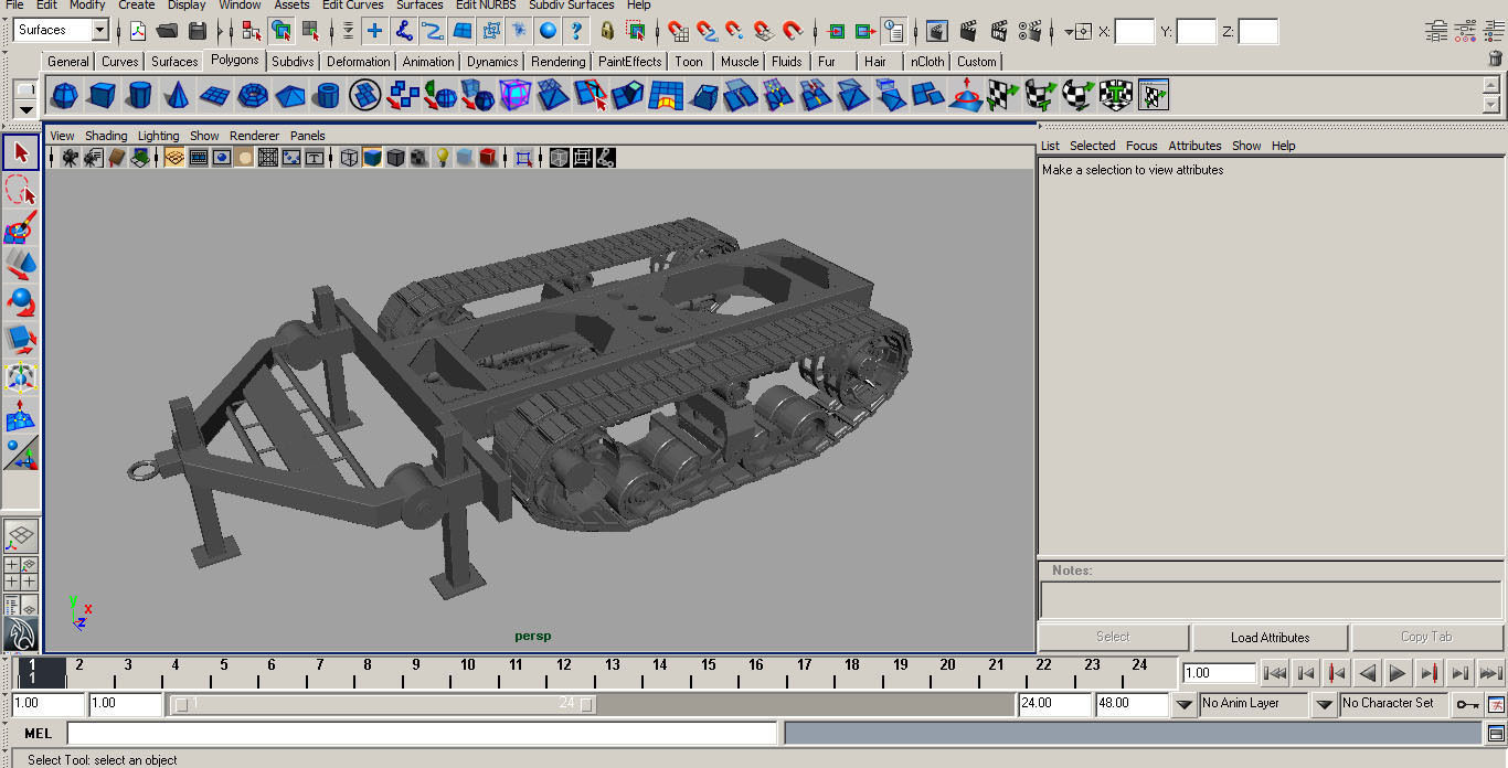 Trailer Track-clay version 3D model_13