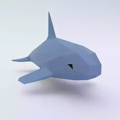 Whale fish 3d model 