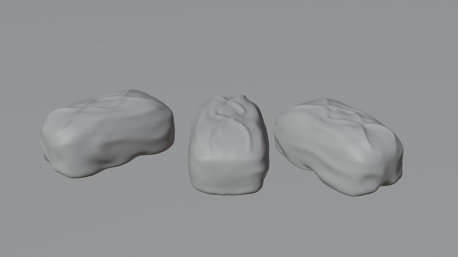 Bite-Size Snickers Chocolate Bar Low-poly 3D model_4