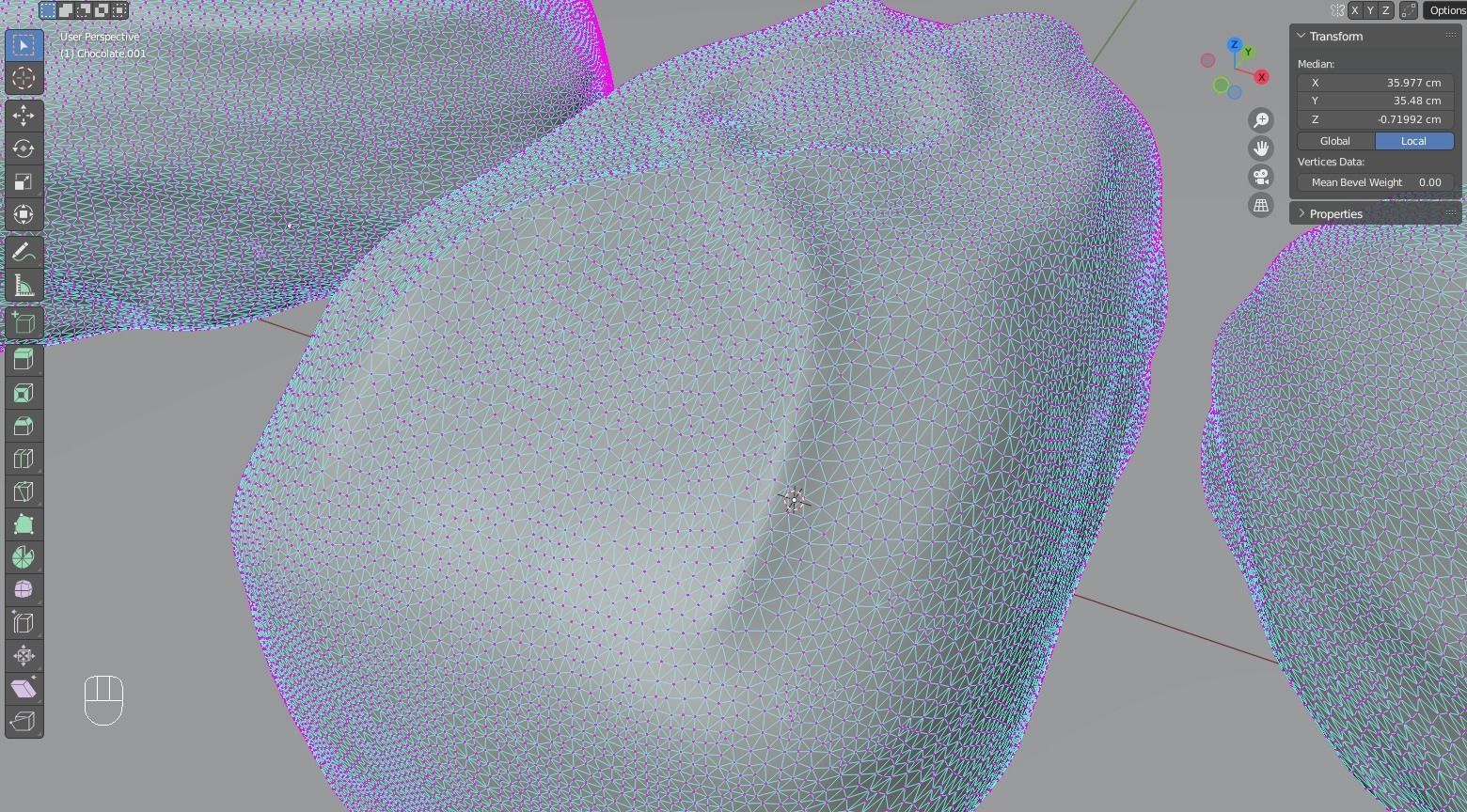 Bite-Size Snickers Chocolate Bar Low-poly 3D model_6