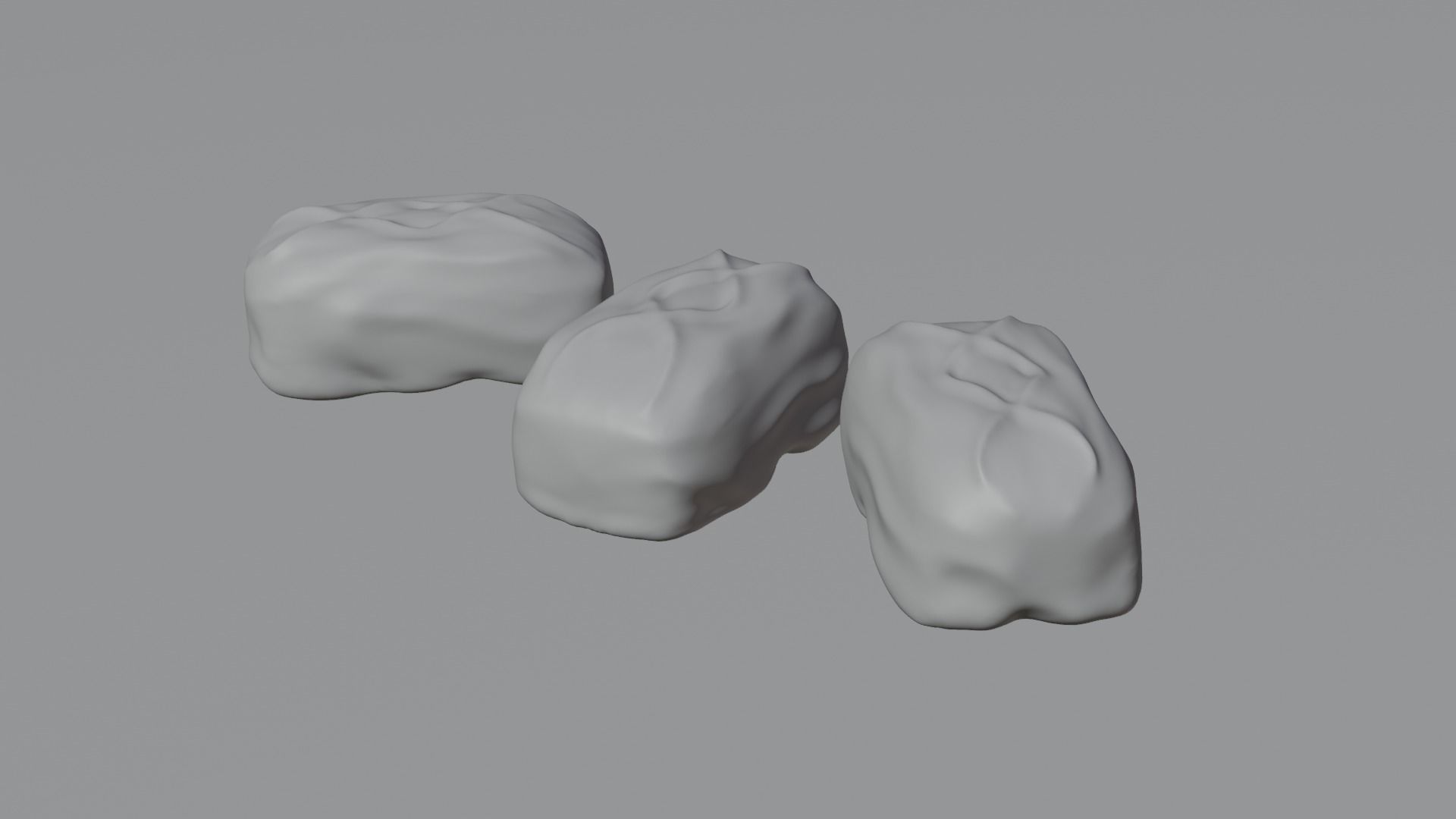 Bite-Size Snickers Chocolate Bar Low-poly 3D model_3