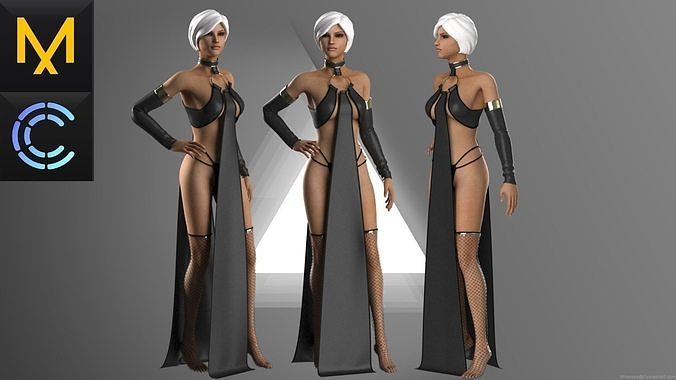 New Dress Female OBJ mtl FBX ZPRJ
